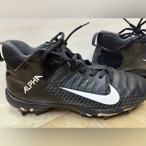 Nike Alpha Menace Black Cleats